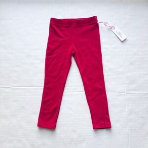 Vineyard Vines New Girls Everyday Cord Leggings in Velvet Red 
NWT